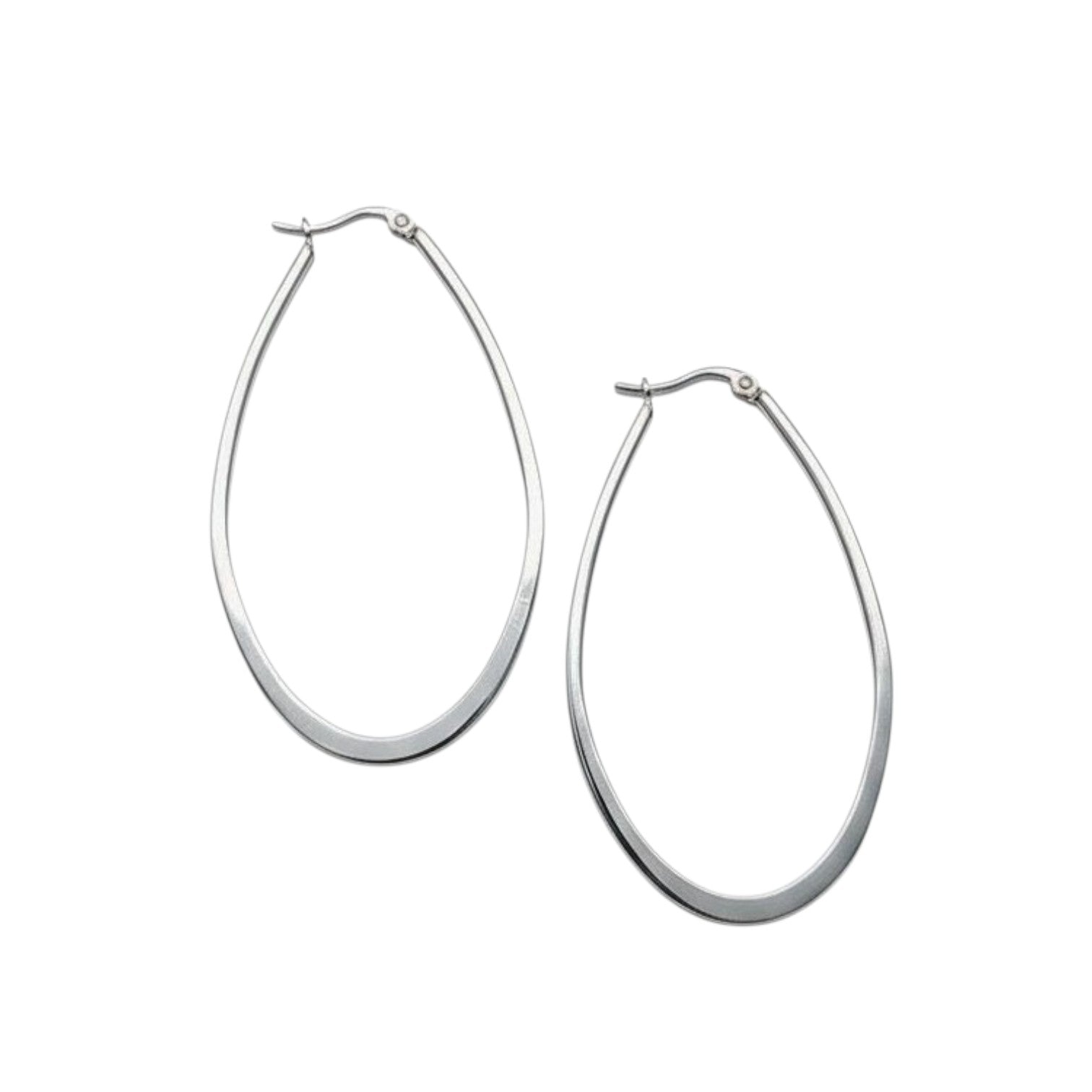 50mm Stainless Steel Hoop Earrings - Jewelry and more