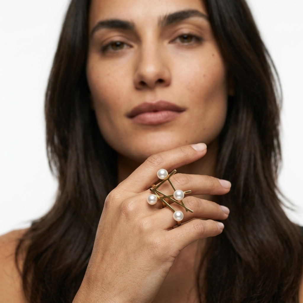 Adjustable Ring — On Model — Accessories Focus | Generated by Modelize