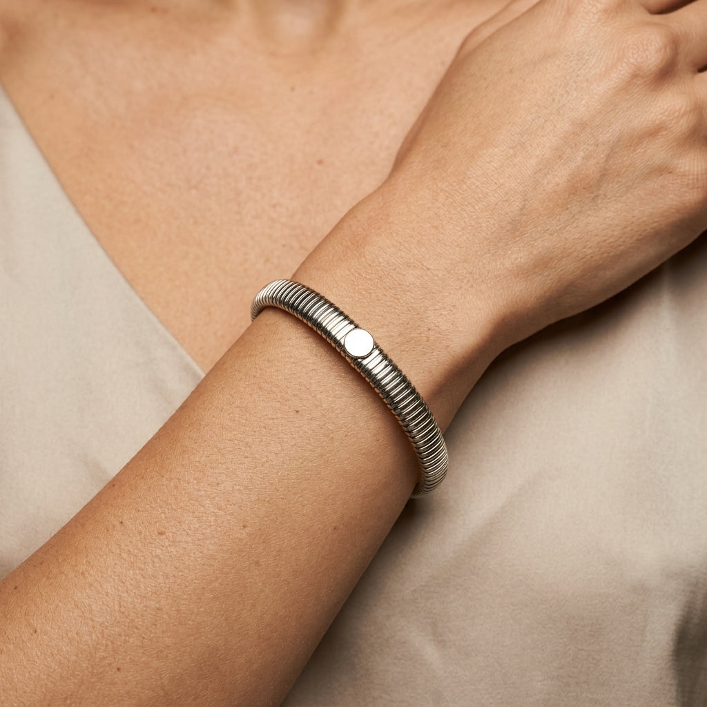Bangle Bracelet — On Model — Accessories Focus | Generated by Modelize