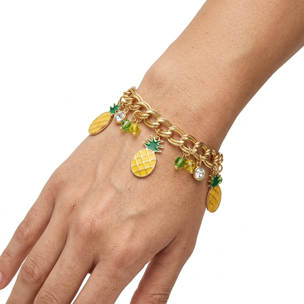 Charm Bracelet — On Model — Accessories Focus | Generated by Modelize