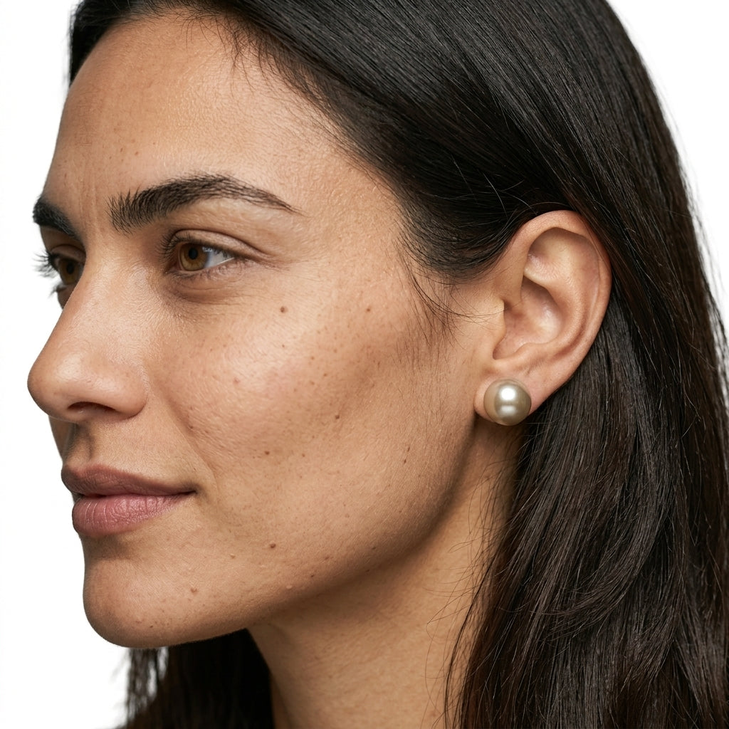 Stud Earring — On Model — Accessories Focus | Generated by Modelize