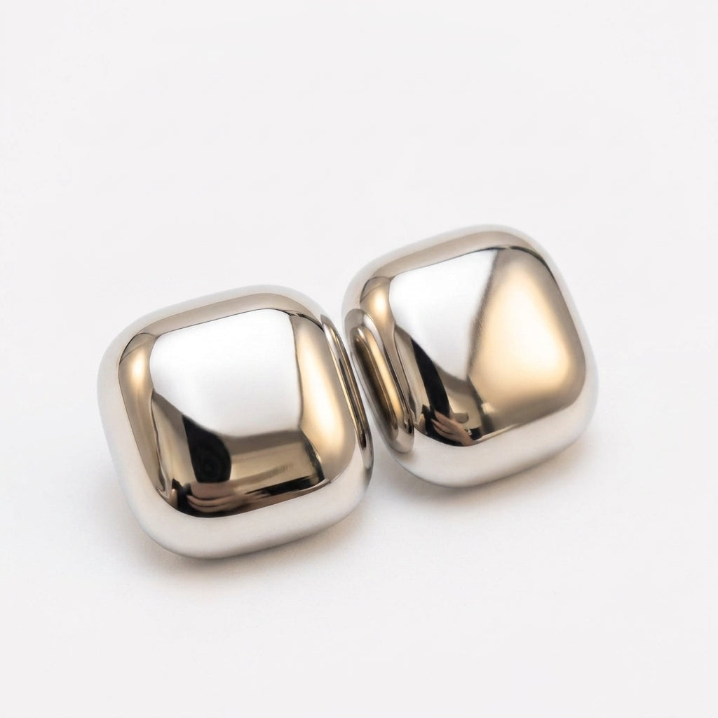 Stud Earrings — Clean Studio | Generated by Modelize