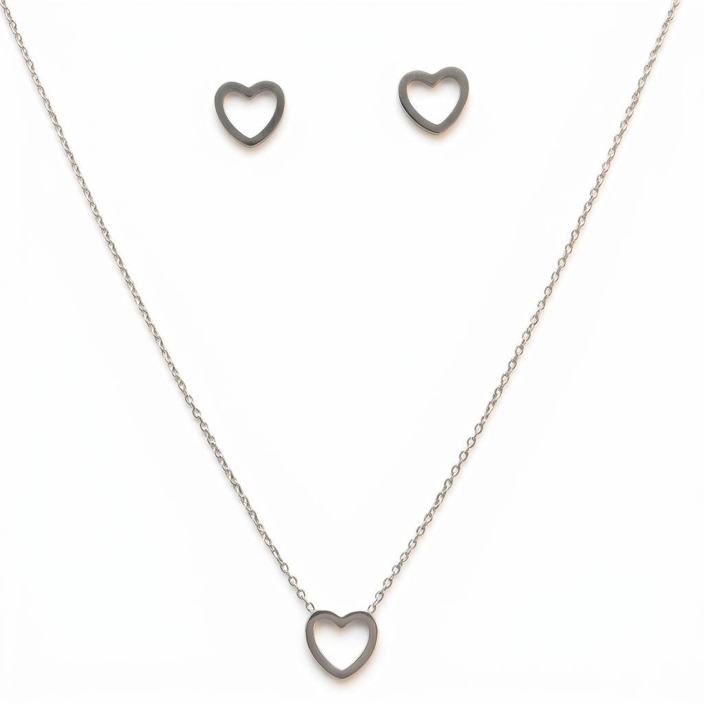 Jewelry Set (Necklace and Earrings) — Clean Studio | Generated by Modelize