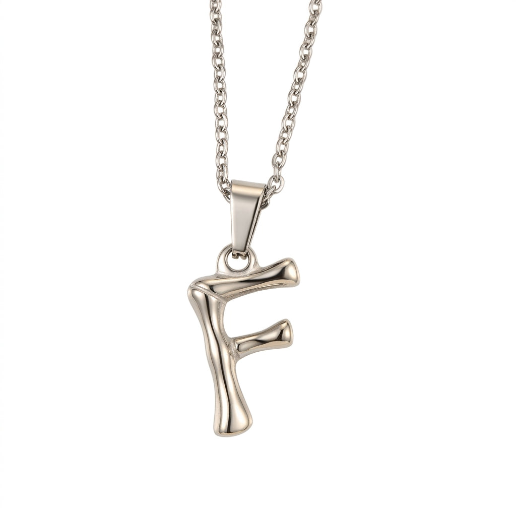 Initial Pendant Necklace — Clean Studio | Generated by Modelize
