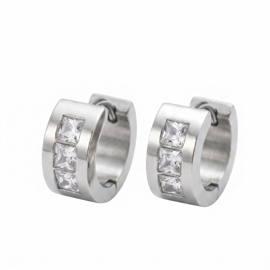Huggie Earrings — Clean Studio | Generated by Modelize