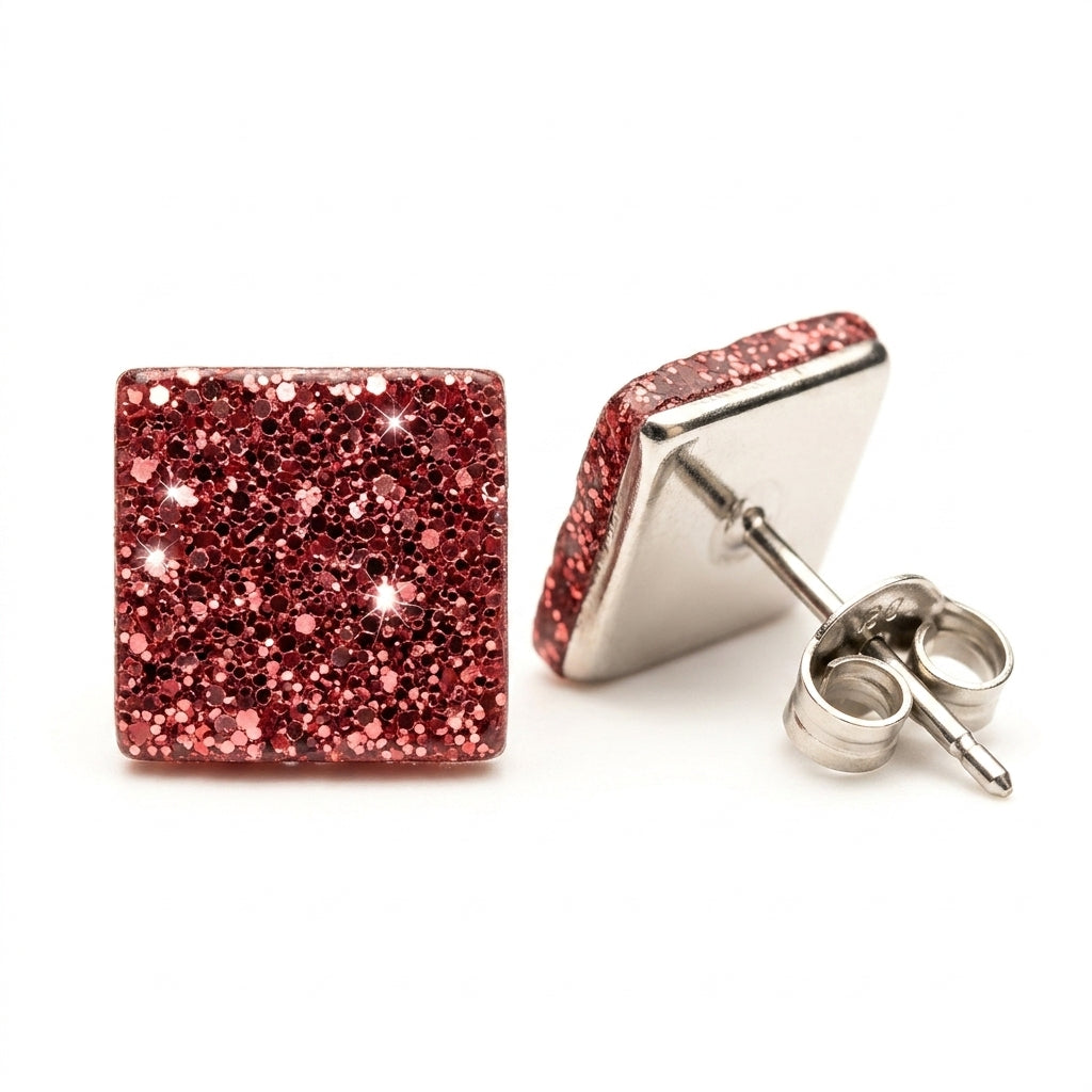Stud Earrings — Clean Studio | Generated by Modelize