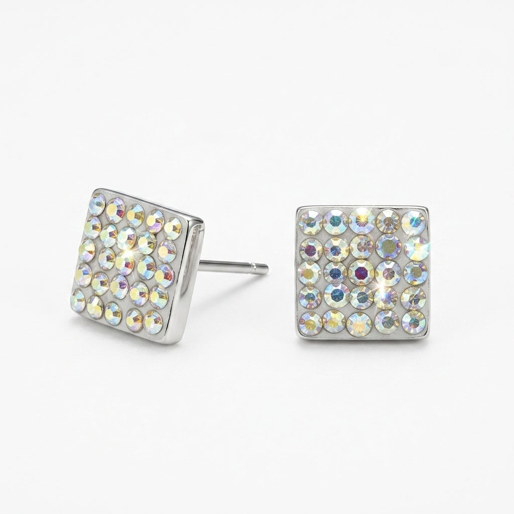Stud Earrings — Clean Studio | Generated by Modelize