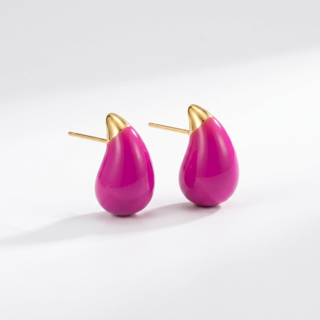 Stud Earrings — Clean Studio | Generated by Modelize