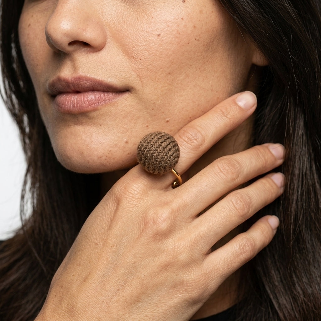 Adjustable Ring — On Model — Accessories Focus | Generated by Modelize