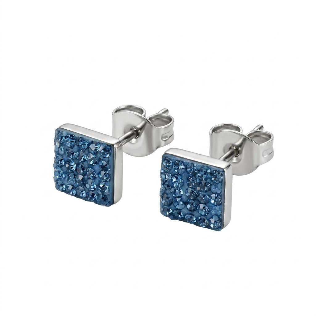 Stud Earrings — Clean Studio | Generated by Modelize