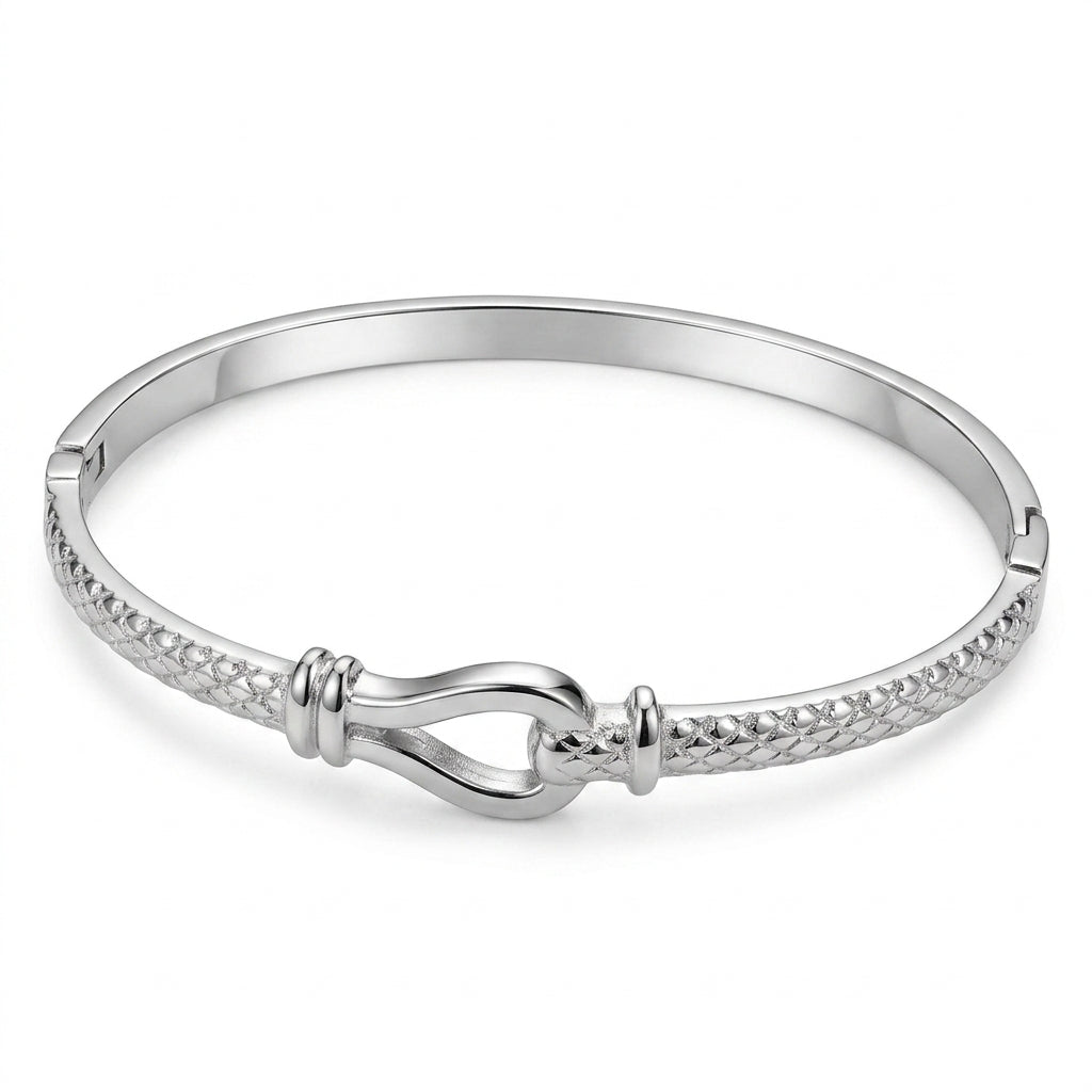 Stainless steel bangle — Clean Studio | Generated by Modelize