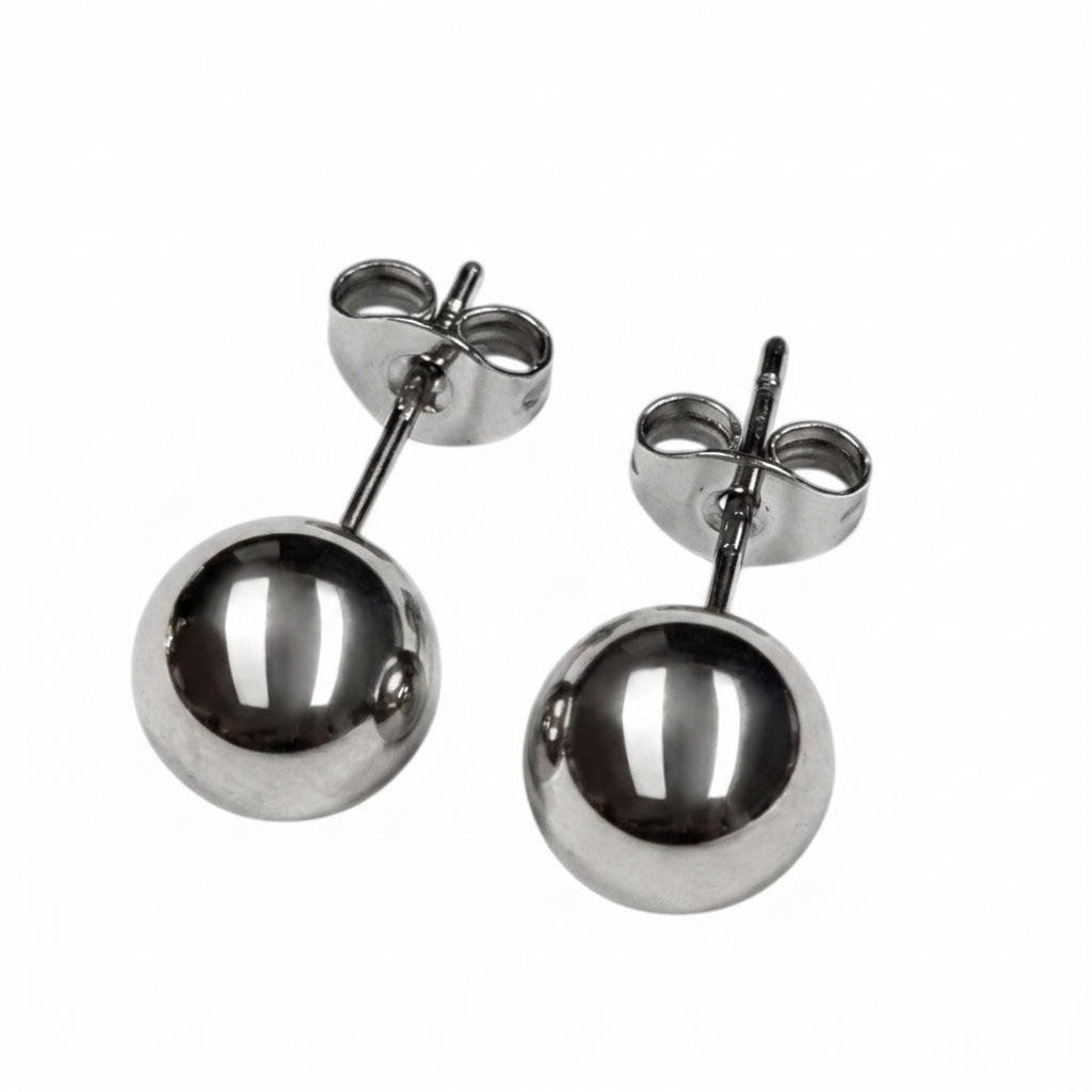 Stud Earrings — Clean Studio | Generated by Modelize