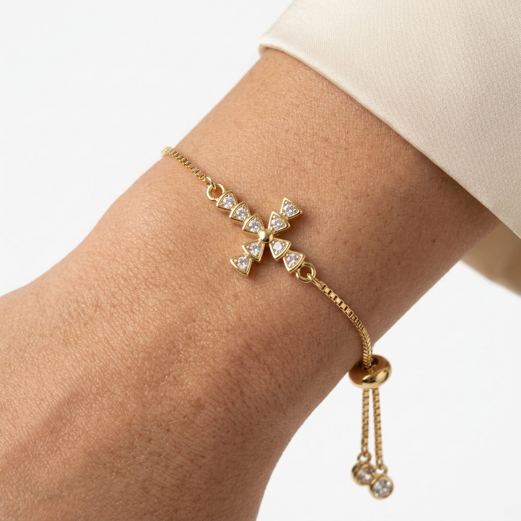 Adjustable bolero bracelet — On Model — Accessories Focus | Generated by Modelize