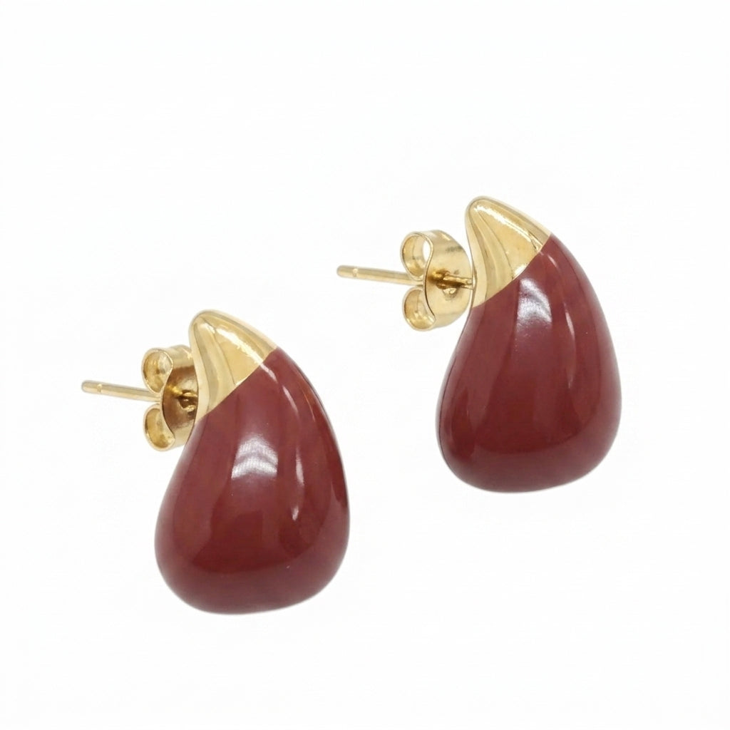 Stud Earrings — Clean Studio | Generated by Modelize